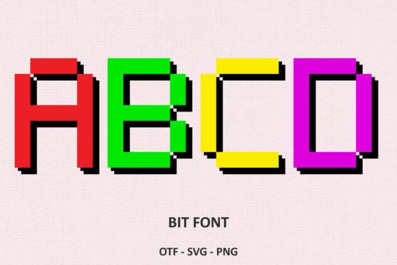 Bit Font: A Charming Retro Digital Typeface