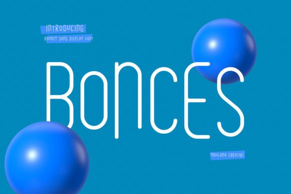 Bonces: A Modern & Unique Sans Serif Display Font