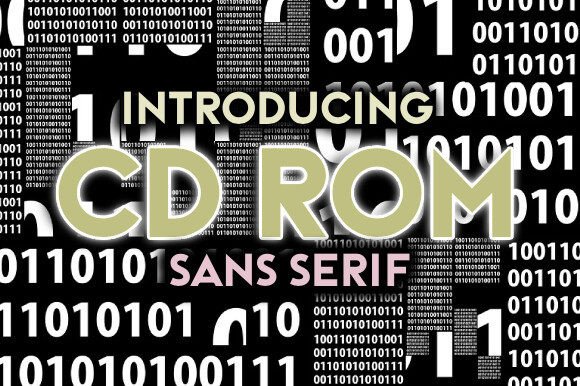 CD Rom Font: Bold, Modern Sans Serif Design