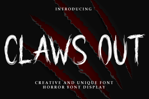 Claws Out Font: A Bold Choice for Playful Designs