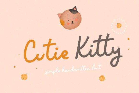 Cutie Kitty Font: A Charming Handwritten Typeface