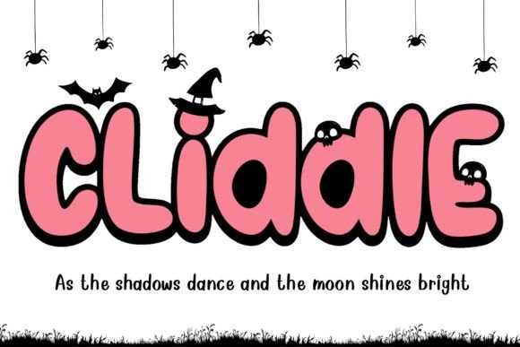 Discover Cliddle Font: The Adorably Spooky Display Typeface