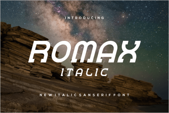 Discover the Elegant Romax Italic Font for Your Designs