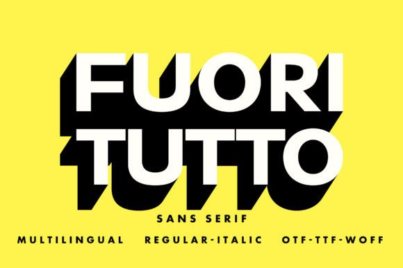 Fuori Tutto Font: Clean Lines for Modern Design