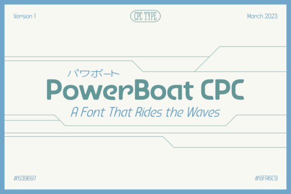 PowerBoat CPC Font: Retro-Futurism Meets High-Speed Design