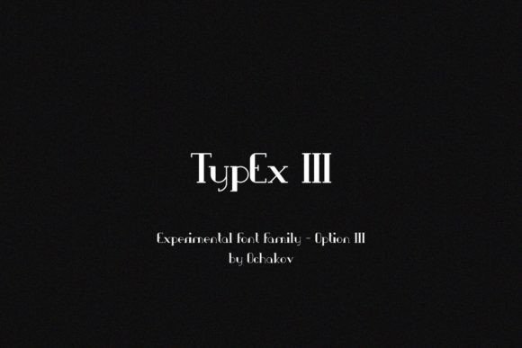 TypEx III: An Elegant Slab Serif for Modern Design