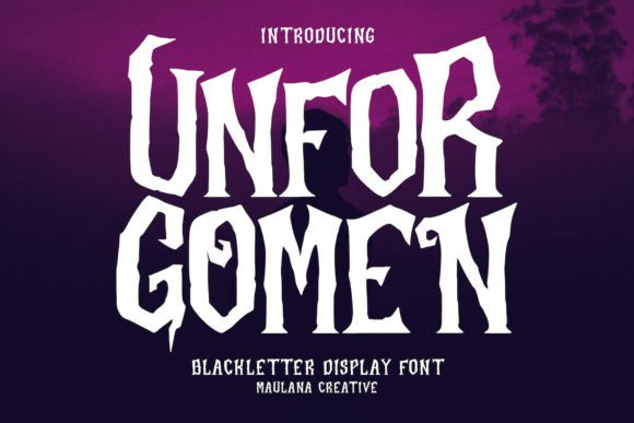 Unforgomen Blackletter Display Font: A Modern Classic